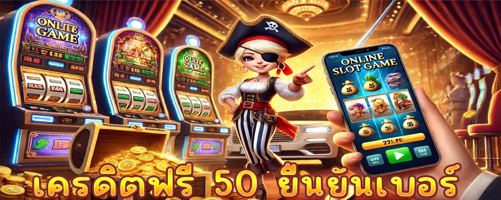 เครดิตฟรี 50 ยืนยันเบอร์ สล็อตเว็บตรง มาแรงอันดับ 1 ในไทย
